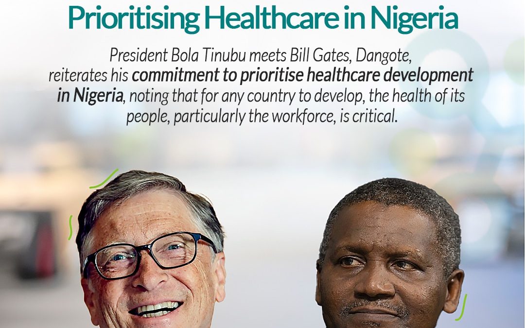 Bill Gates and Aliko Dangote pay courtesy visit to President Tinubu