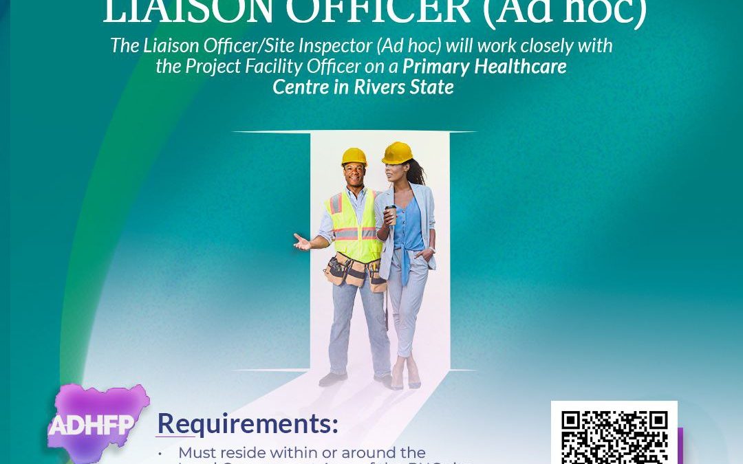 Join Our Team as a Liaison Officer/Site Inspector in Rivers State